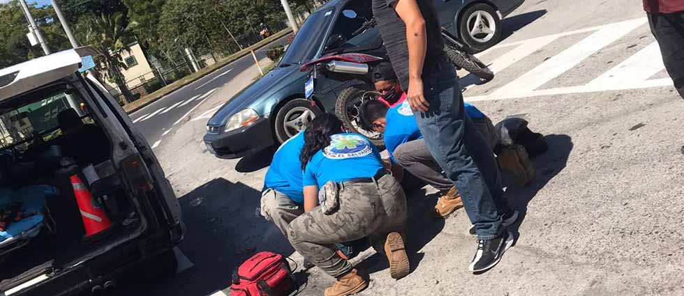 Hombre acaba en el hospital tras sufrir un accidente de tránsito - El Blog