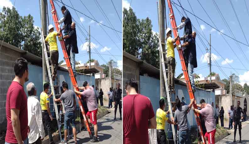 Hombre recibe fuerte descarga eléctrica y resulta con quemaduras en ...
