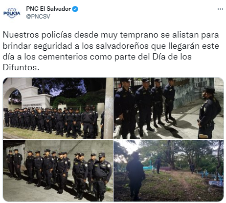 Policías y militares garantizan seguridad en los cementerios en el Día ...